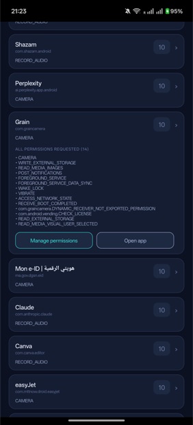 App drill-down